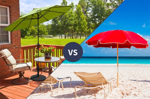 Garden Umbrella VS Beach Umbrella